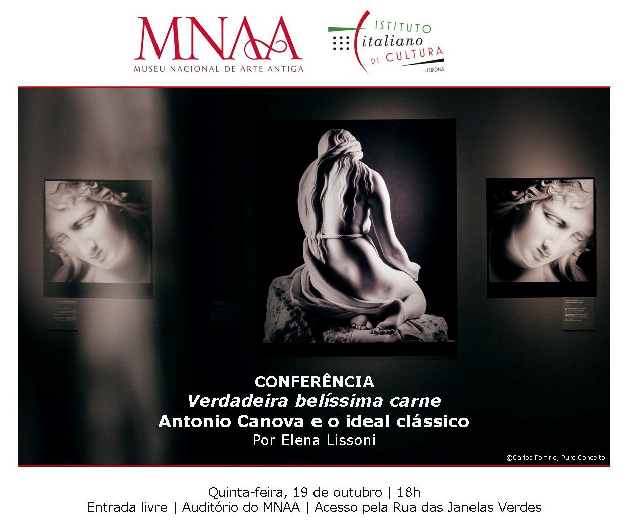 CONFERENZA “VERA BELLISSIMA CARNE. ANTONIO CANOVA E L’IDEALE CLASSICO” A CURA DI ELENA LISSONI