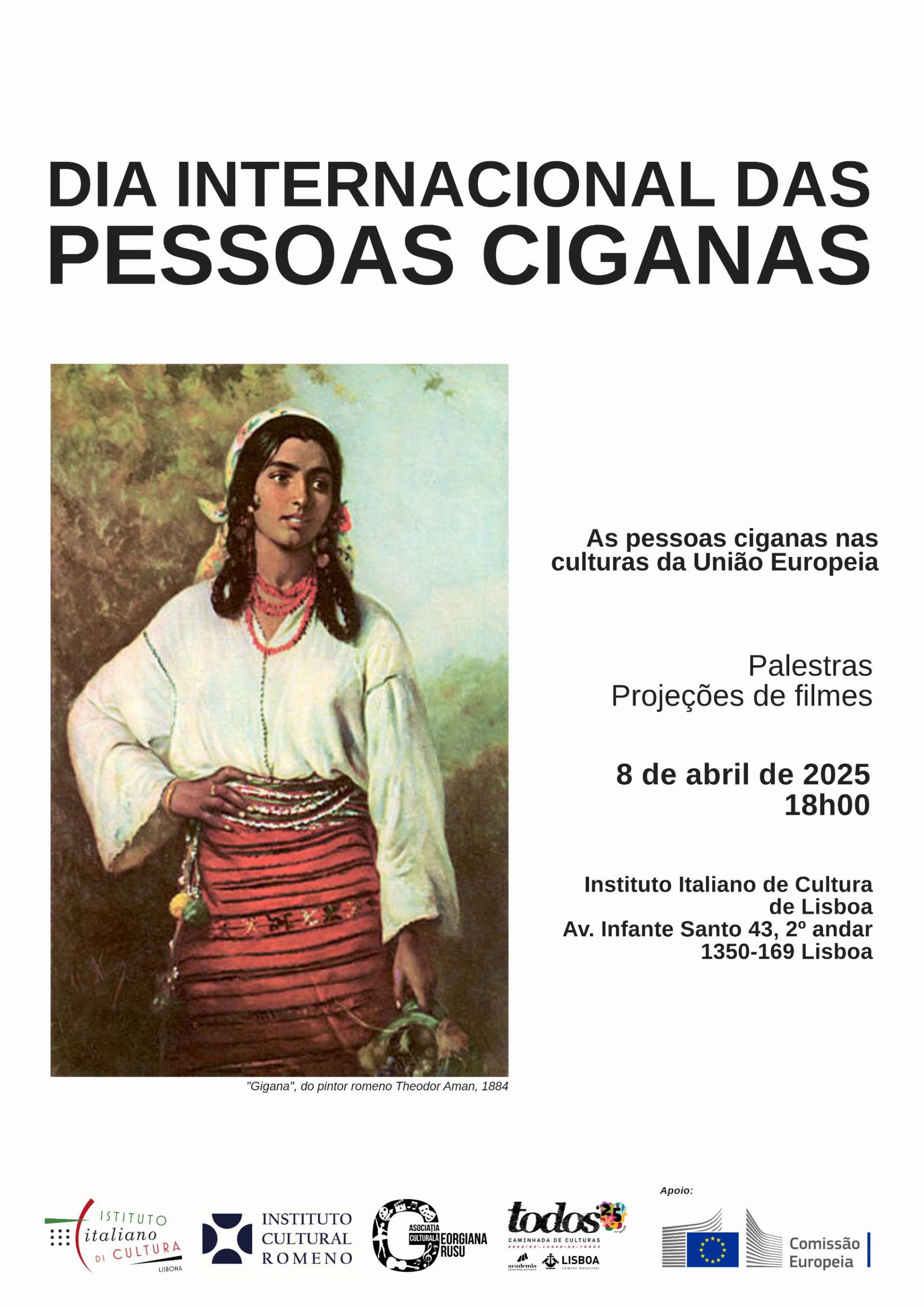 Cartaz Dia Internacional das Pessoas Ciganas